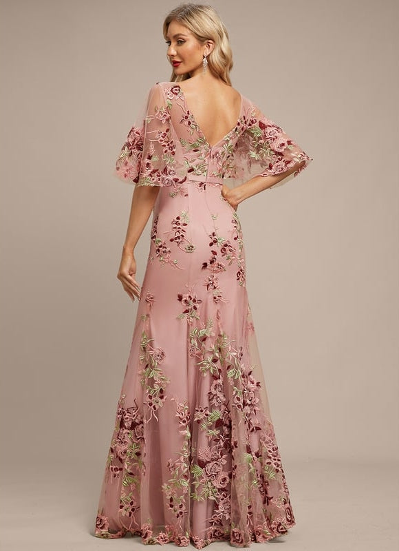 Robe Fourreau Florale Délicate - gallery 4