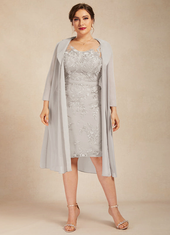 Robe Fourreau Élégance Grise - gallery 8