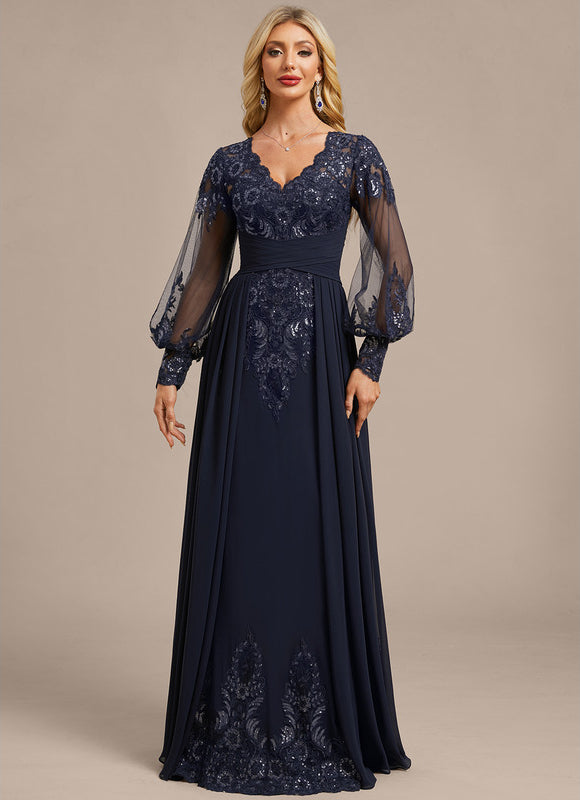 Robe Fourreau Élégante Bleu Nuit - gallery 2