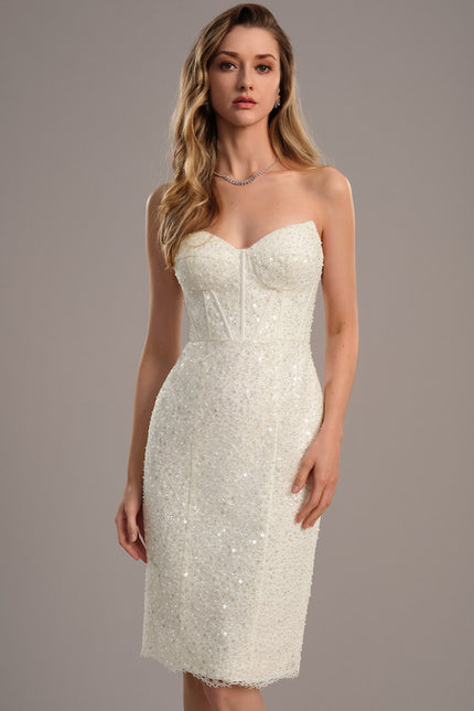 Robe Mariee Fourreau Soie - gallery 4