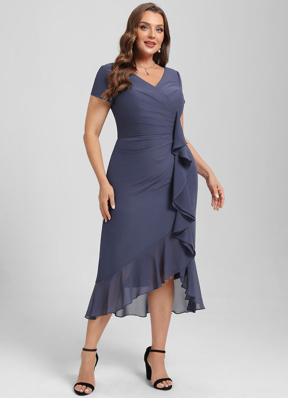 Robe Fourreau Élégance Ondulante - gallery 7