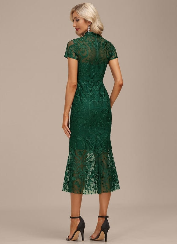Robe Fourreau Émeraude Enchantée - gallery 5