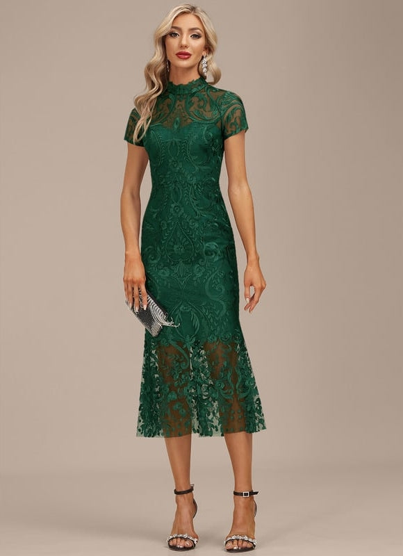 Robe Fourreau Émeraude Enchantée - gallery 2