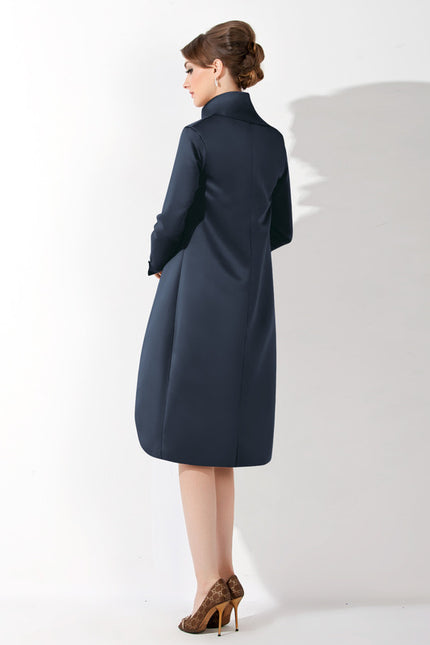 Robe Fourreau Bleu Nuit Chic - gallery 1