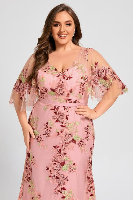 Robe Fourreau Florale Délicate - gallery 9