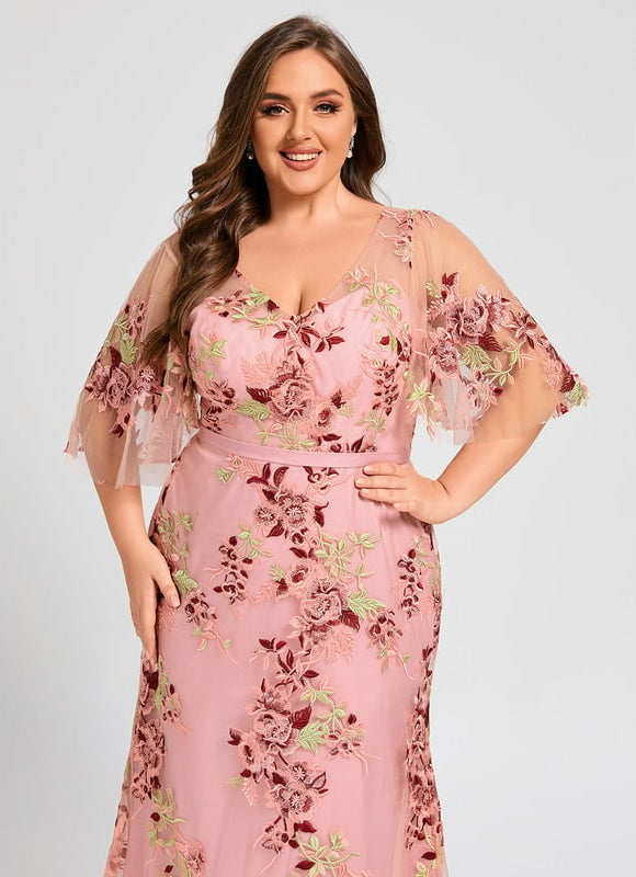 Robe Fourreau Florale Délicate - gallery 9