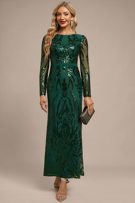 Robe Fourreau Glamour Émeraude - gallery 6