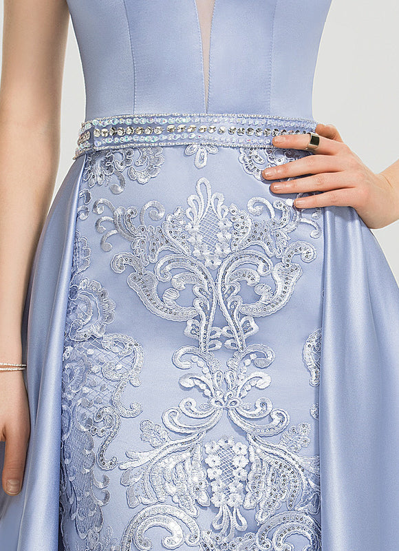 Robe Fourreau Satinée Sophistiquée - gallery 2