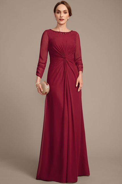 Robe Fourreau Bordeaux Élégante - gallery 4