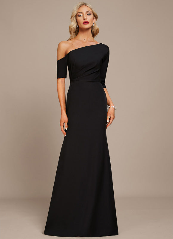 Robe Fourreau Silhouette Asymétrique Chic - gallery 2