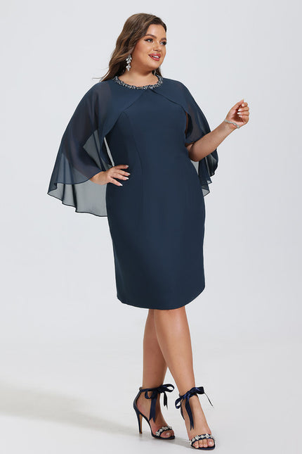 Robe Fourreau Velours Nocturne - gallery 9