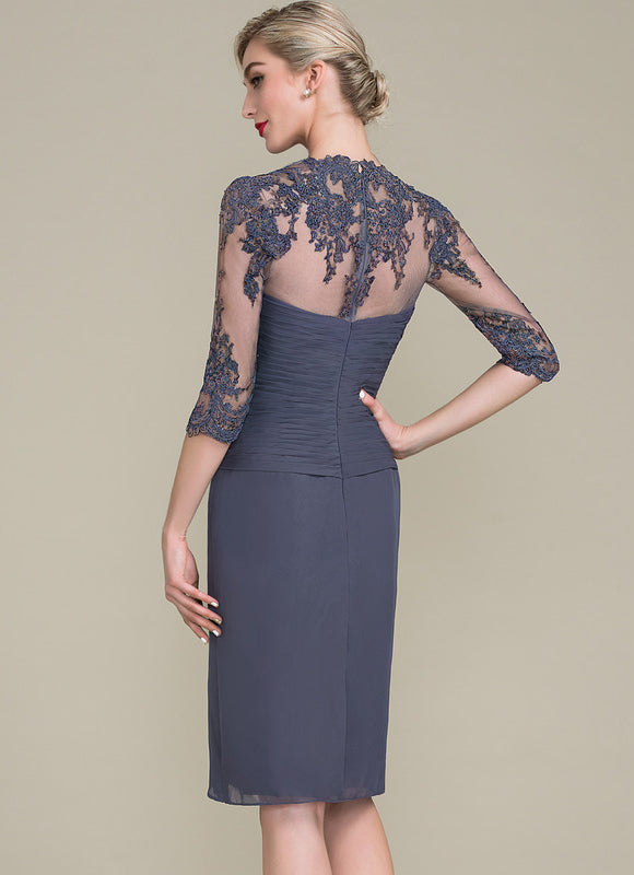 Robe Fourreau Élégance Chiffon - gallery 4