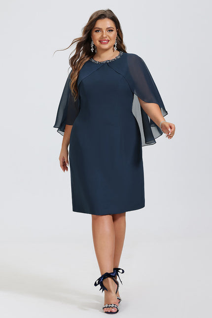 Robe Fourreau Velours Nocturne - gallery 8