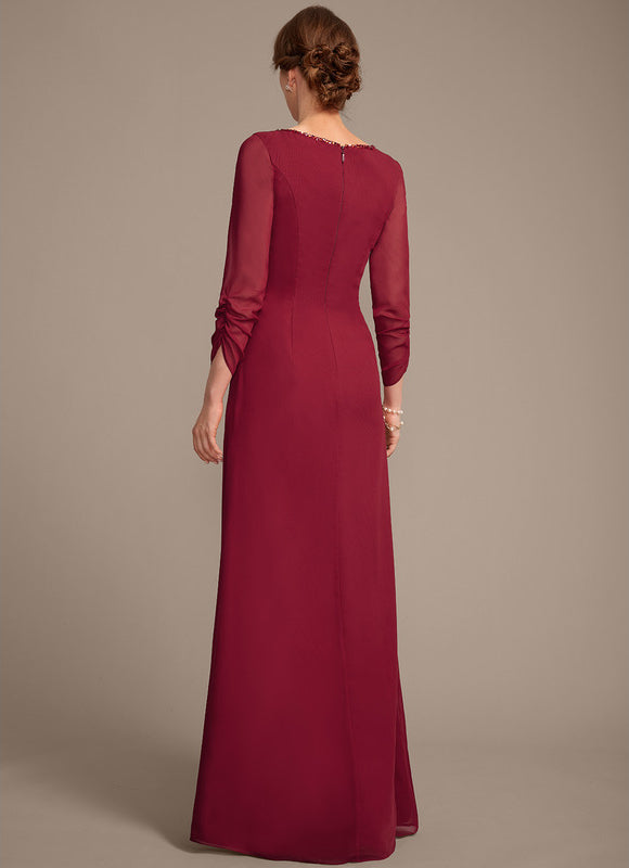 Robe Fourreau Bordeaux Élégante - gallery 6