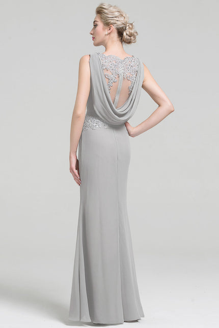 Robe Fourreau Silhouette Grise Élégante - gallery 1