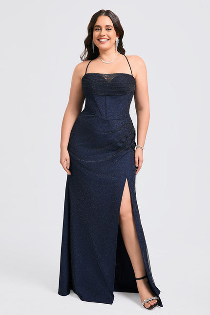 Robe Fourreau Scintillante Évasée - gallery 6