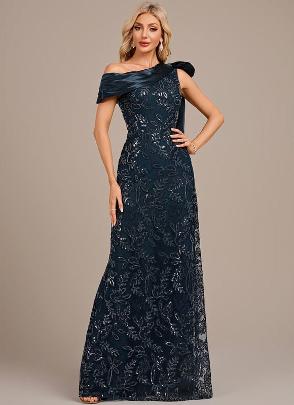 Robe Fourreau Satinée Ornée - gallery 4