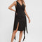 Robe Fourreau Élégante Manches Bouffantes