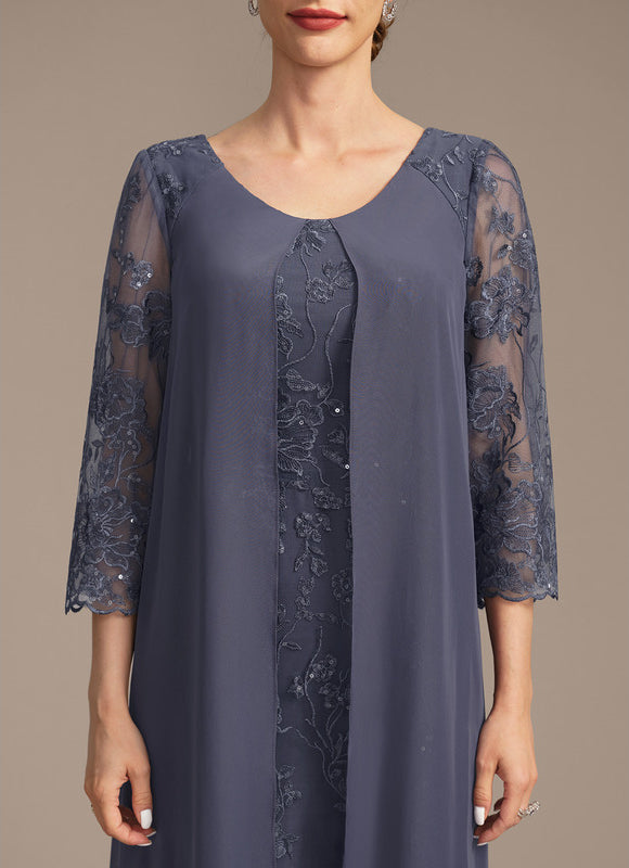 Robe Fourreau Mousseline Brodée - gallery 7