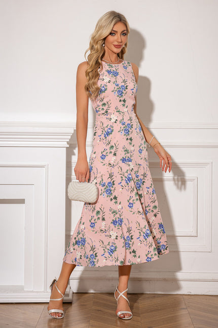 Robe Fourreau Midi Florale Élégante - gallery 5