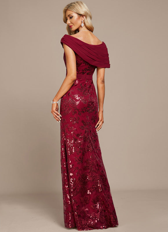 Robe Fourreau Bordeaux Glamour - gallery 6