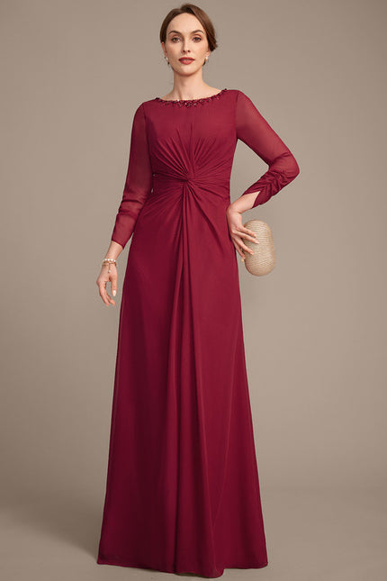 Robe Fourreau Bordeaux Élégante - gallery 2