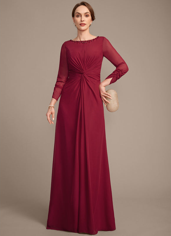 Robe Fourreau Bordeaux Élégante - gallery 2