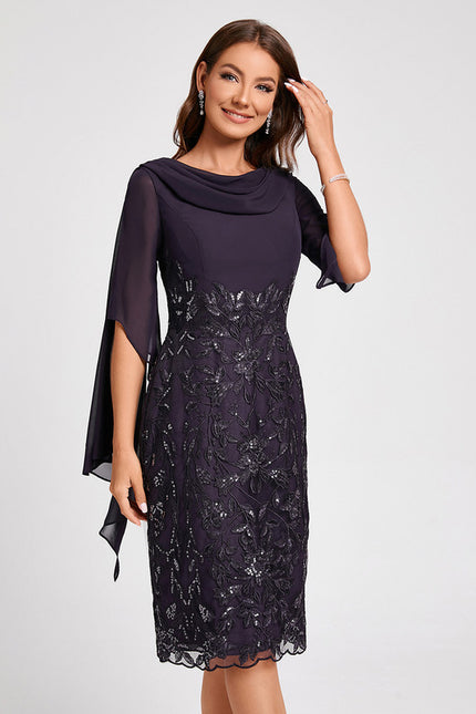 Robe Fourreau Étoile Noire - gallery 3