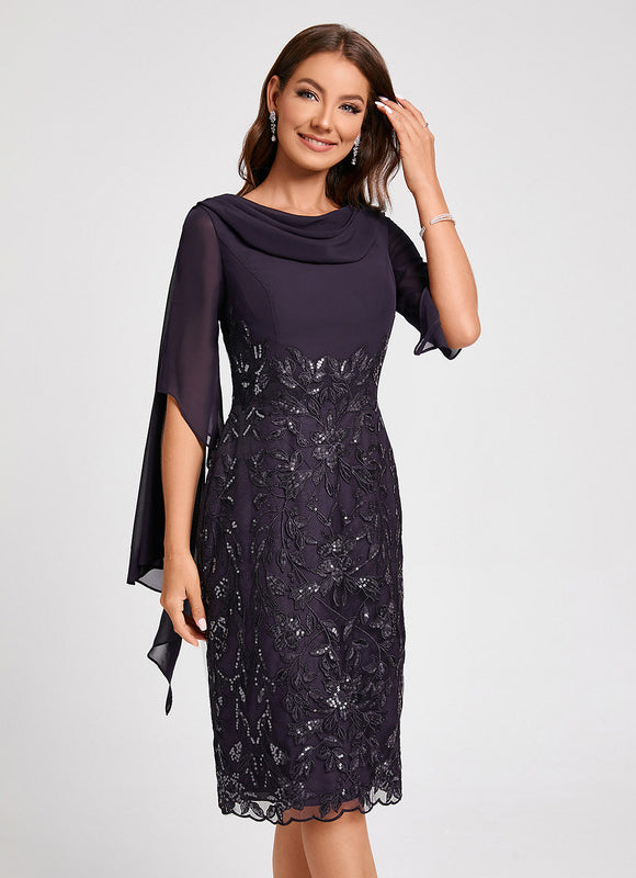Robe Fourreau Étoile Noire - gallery 3