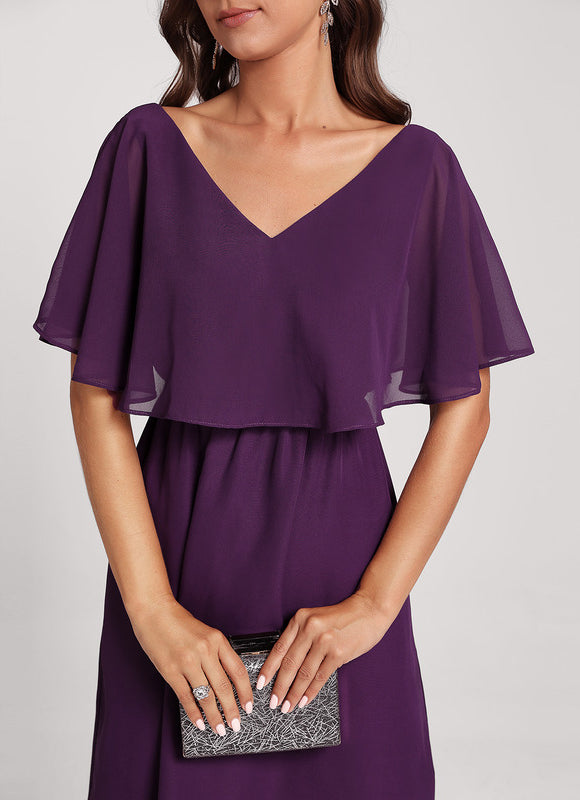 Robe Fourreau Élégante Manches Bouffantes - gallery 2