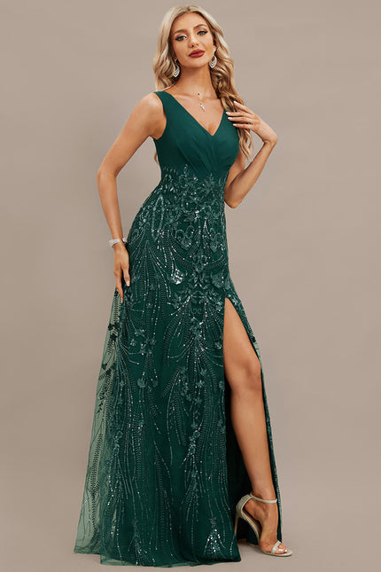 Robe Fourreau Élégante Bleu Nuit - gallery 5