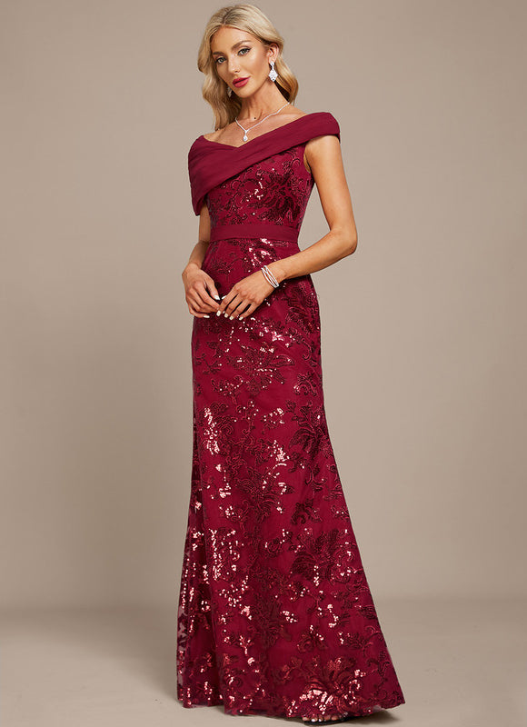 Robe Fourreau Bordeaux Glamour - gallery 4