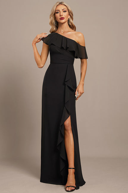 Robe Fourreau Asymétrique Fluide