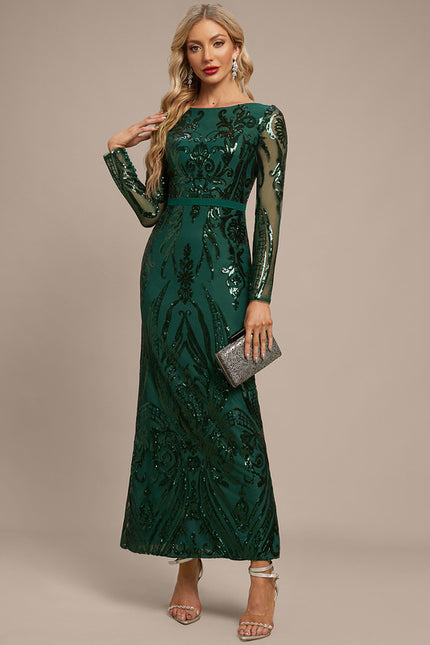 Robe Fourreau Glamour Émeraude