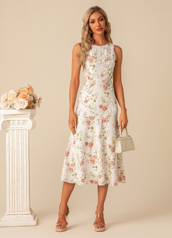 Robe Fourreau Midi Florale Élégante - gallery 8