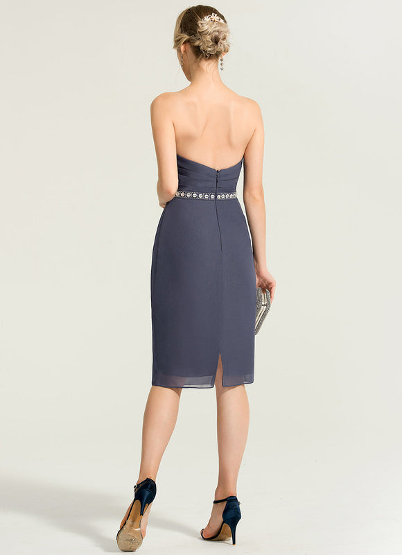 Robe Fourreau Nuit Marine Chic - gallery 3