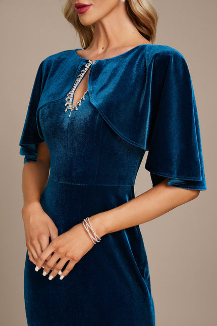 Robe Fourreau Velours Élégante - gallery 5