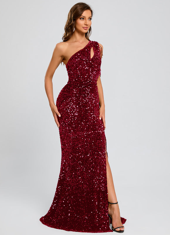 Robe Fourreau De Gala Scintillante - gallery 6