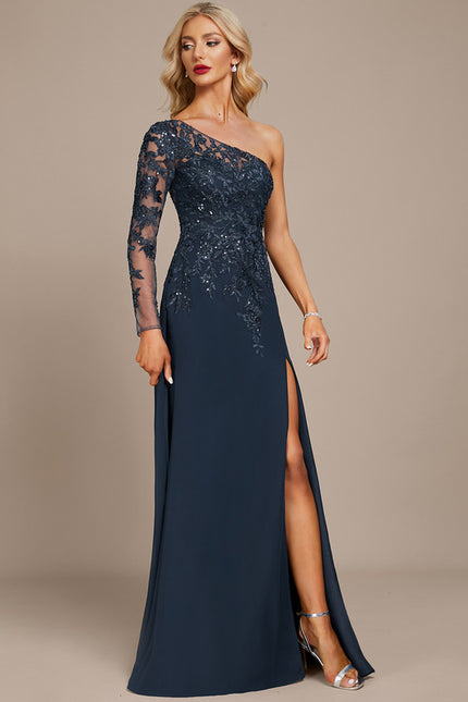 Robe Fourreau Luxe Asymétrique - gallery 3