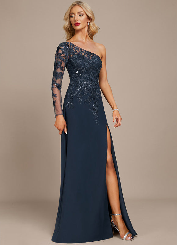 Robe Fourreau Luxe Asymétrique - gallery 3