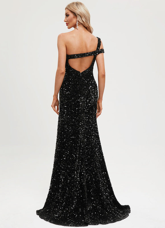 Robe Fourreau De Gala Scintillante - gallery 5
