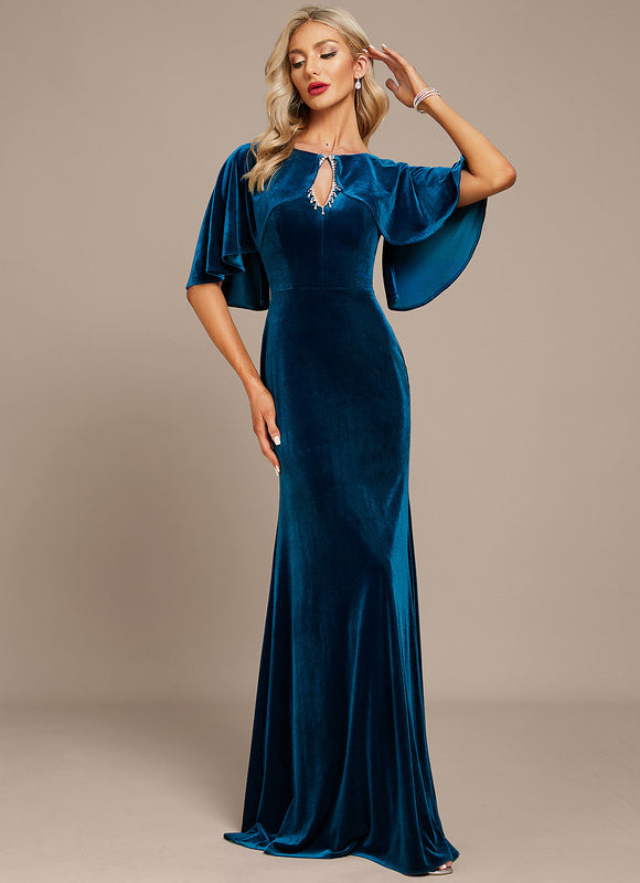 Robe Fourreau Velours Élégante - gallery 3