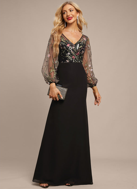 Robe Fourreau Florale Transparente - gallery 6