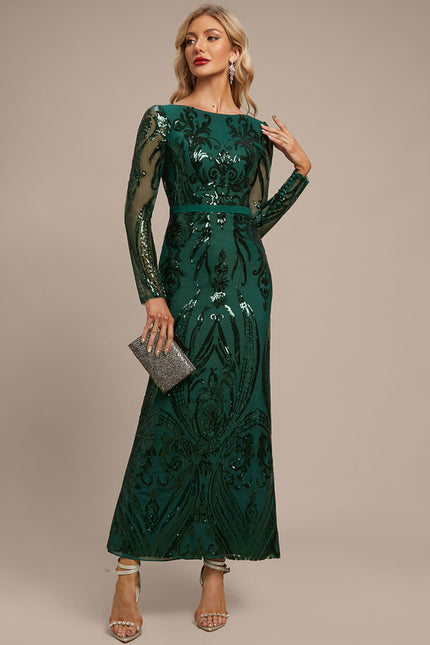 Robe Fourreau Glamour Émeraude - gallery 4