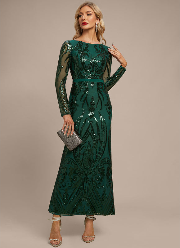 Robe Fourreau Glamour Émeraude - gallery 4