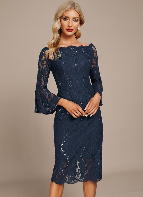 Robe Fourreau Dentelle Chic - gallery 1