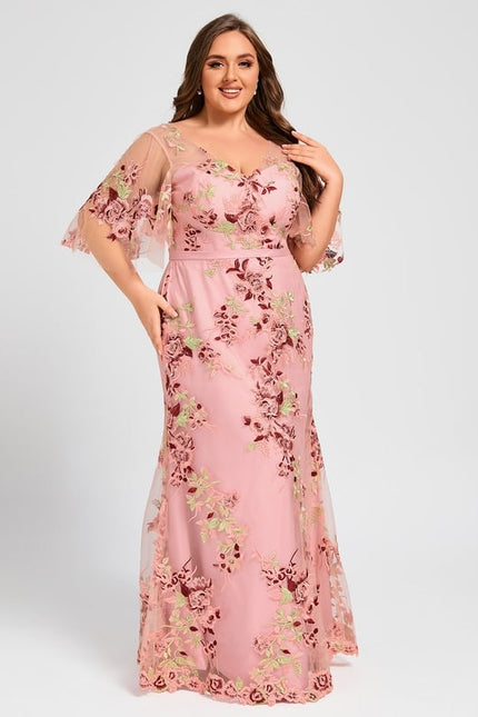 Robe Fourreau Florale Délicate - gallery 6