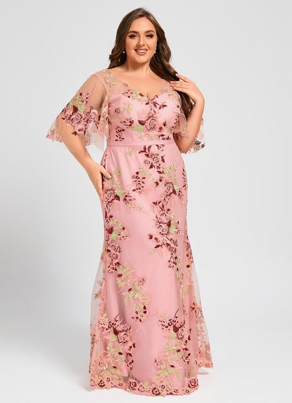 Robe Fourreau Florale Délicate - gallery 6
