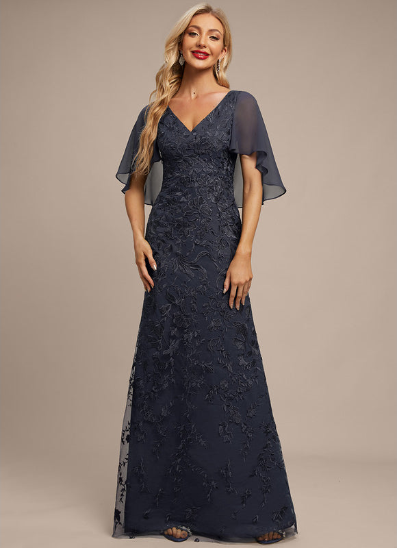 Robe Fourreau Florale Marine