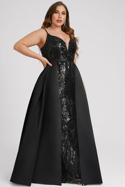 Robe Fourreau Noire Glamour - gallery 9